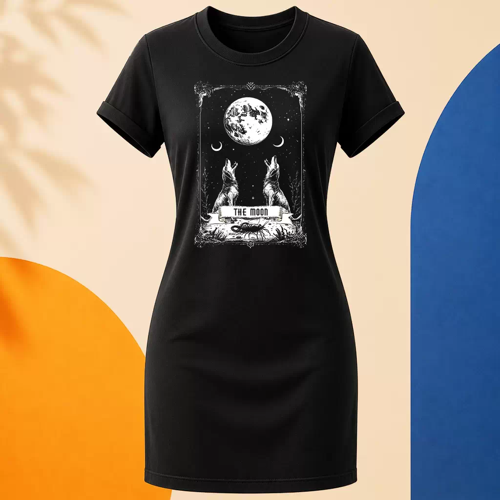 Šaty - The Moon - Měsíc - Tarot - Velká Arkána